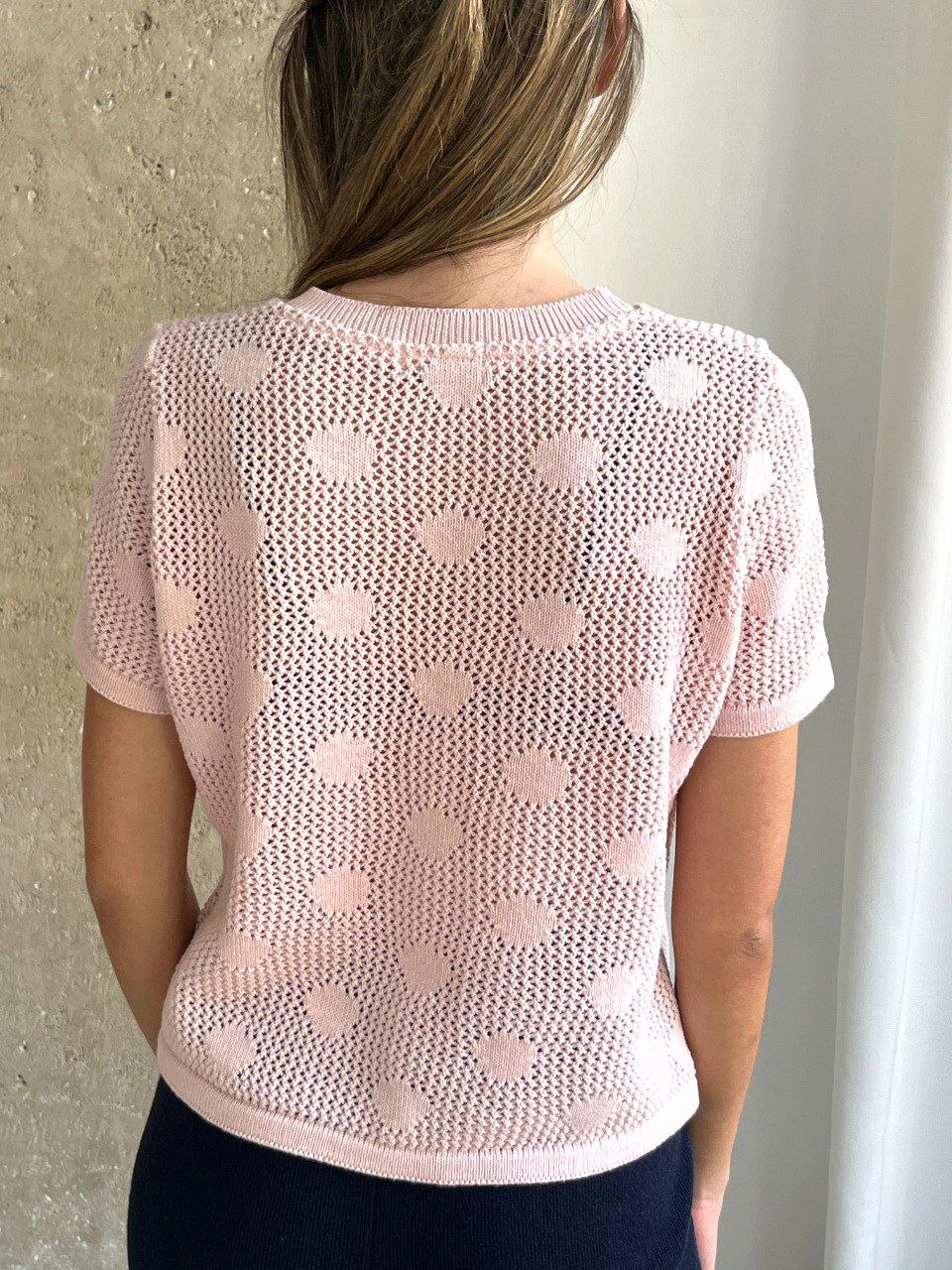 Pink polka dot shirt